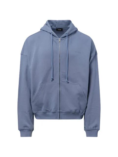 graphic-print zip-up hoodie by WE11DONE
