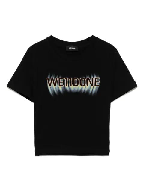 logo cropped T-shirt by WE11DONE