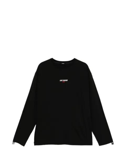 logo-embroidered T-shirt by WE11DONE