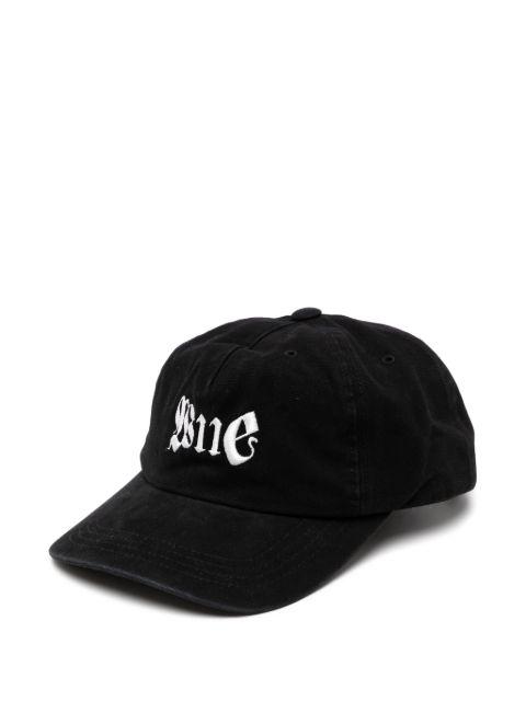 logo-embroidered cap by WE11DONE