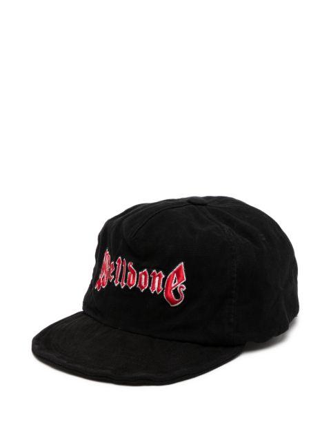 logo-embroidered cap by WE11DONE