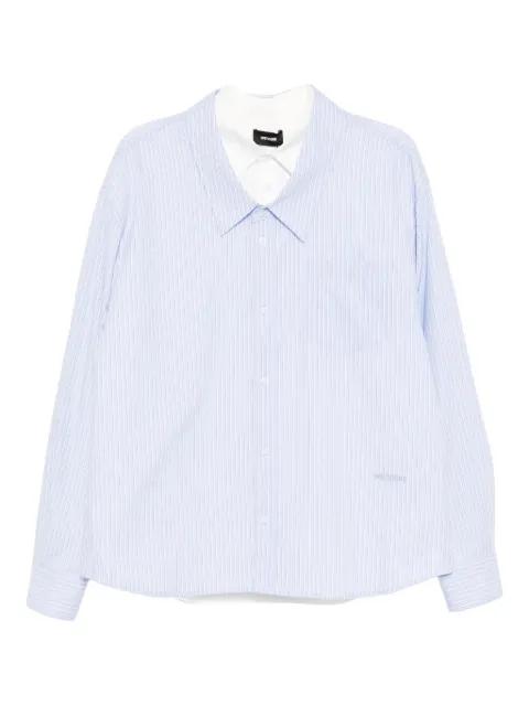 logo-embroidered shirt by WE11DONE