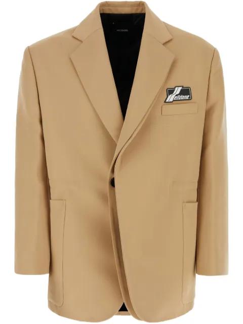 logo-patch blazer by WE11DONE