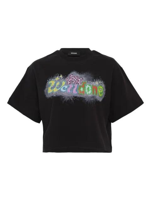logo-print T-shirt by WE11DONE
