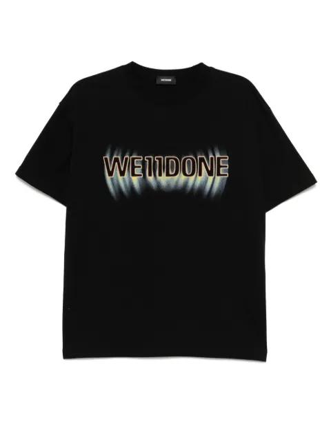 logo-print T-shirt by WE11DONE