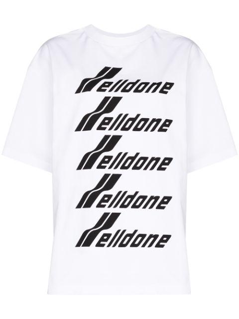 logo-print T-shirt by WE11DONE