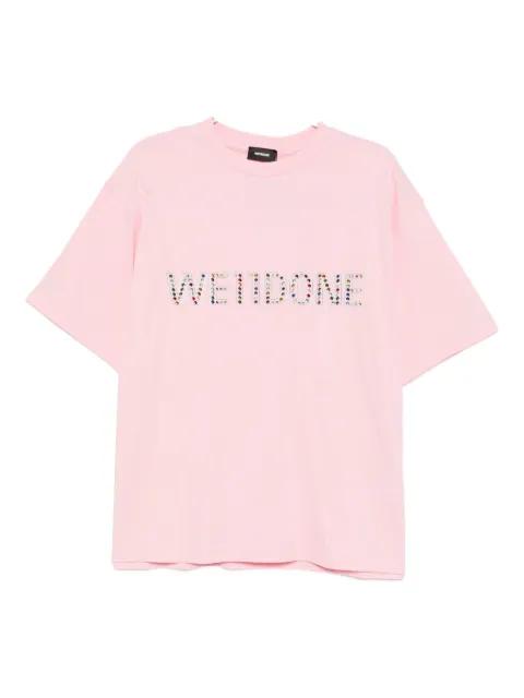 logo-print T-shirt by WE11DONE