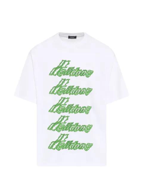 logo-print T-shirt by WE11DONE