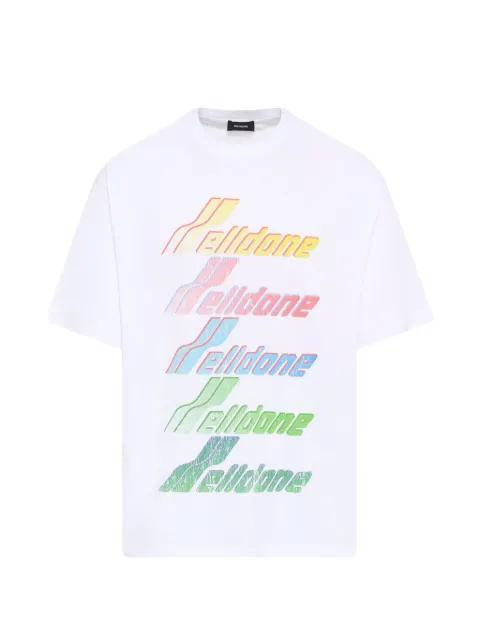logo-print T-shirt by WE11DONE