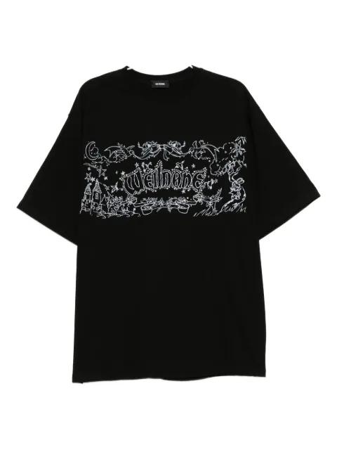 logo-print T-shirt by WE11DONE