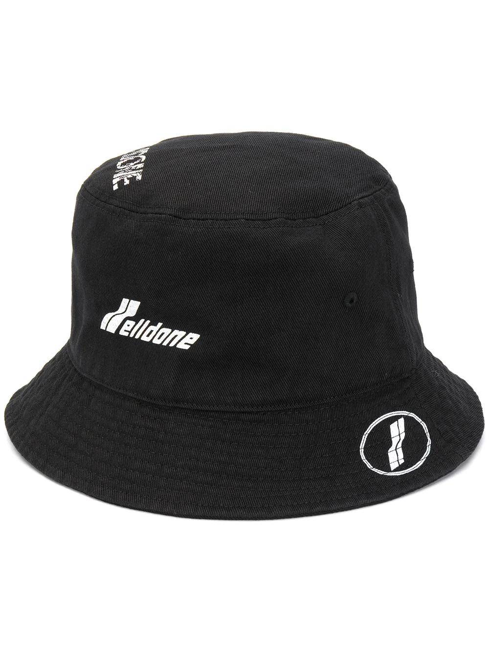 logo-print bucket hat by WE11DONE