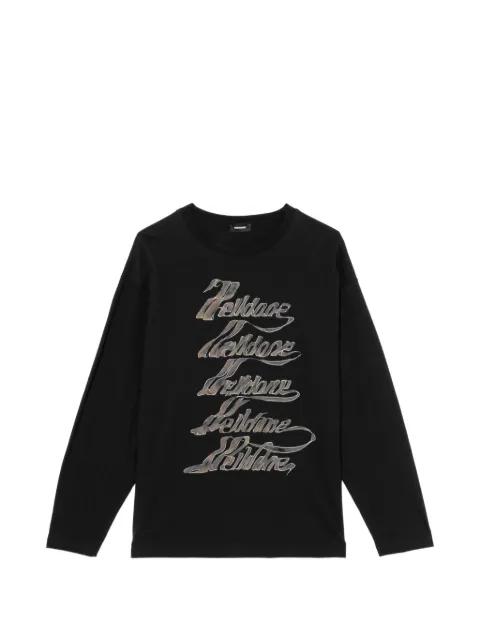 logo-print long-sleeved T-shirt by WE11DONE