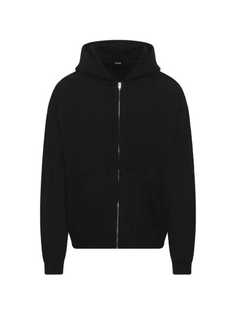 logo zip-up hoodie by WE11DONE