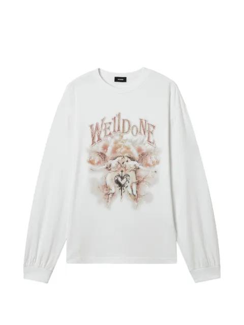 long-sleeve graphic T-shirt by WE11DONE