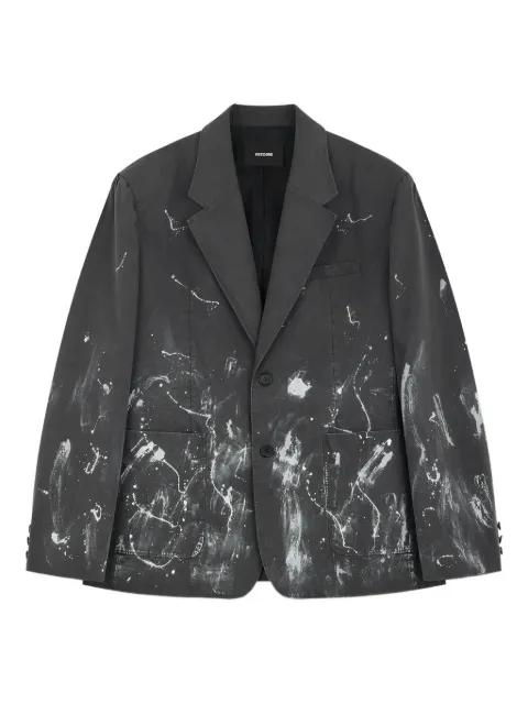 paint-splatter blazer by WE11DONE