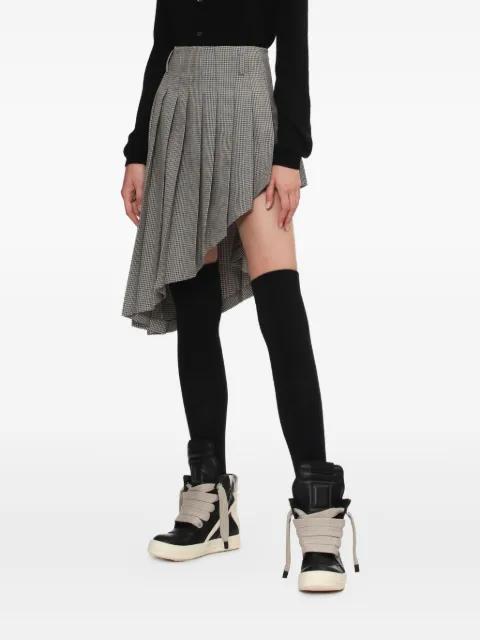 pleated asymmetric skirt by WE11DONE