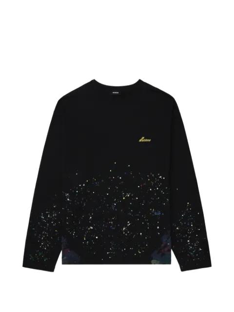 splatter long-sleeves T-shirt by WE11DONE
