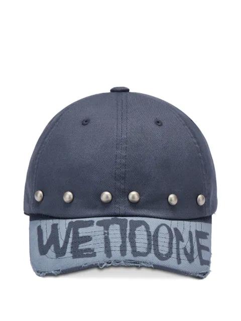 studded distressed baseball cap by WE11DONE