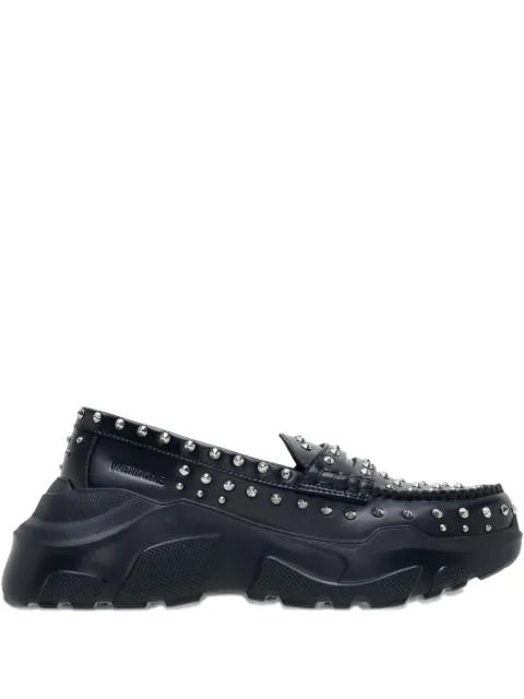 studded platform loafers by WE11DONE