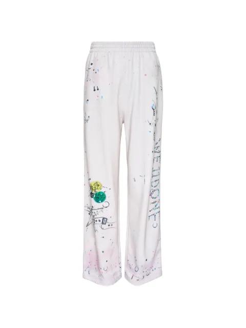 trompe-l'oeil printed track pants by WE11DONE
