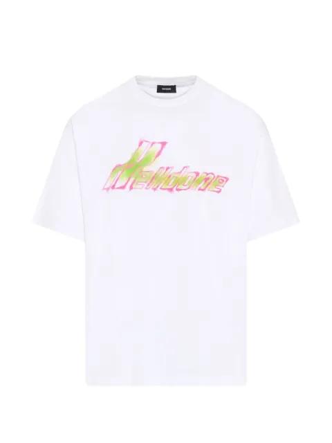 watercolor-print T-shirt by WE11DONE