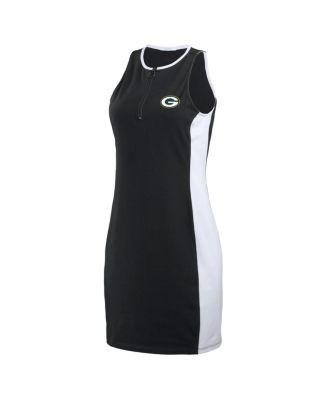 Women's Black Green Bay Packers Bodyframing Tank Dress by WEAR BY ERIN ANDREWS