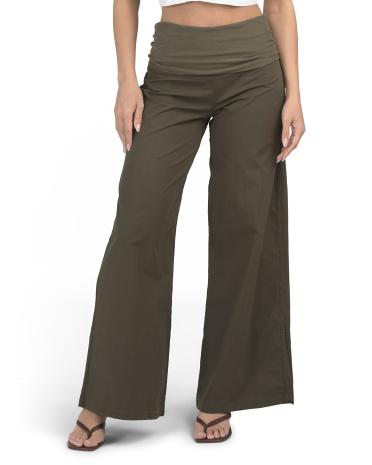 Wide Waist Pants for Women | Spandex/Cotton by WEARABLES BY XCVI Wide Waist Pants for Women | Spandex/Cotton by WEARABLES BY XCVI