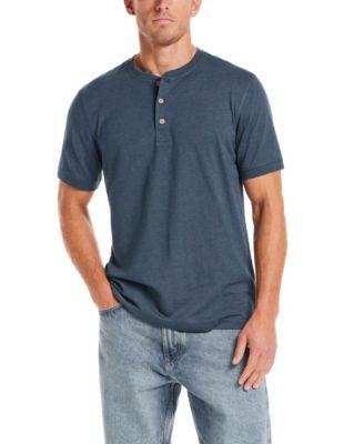 Men's Short-Sleeve Melange Henley Shirt by WEATHERPROOF VINTAGE