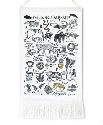 Jungle Alphabet Printed Tapestry - All Ages by WEE GALLERY