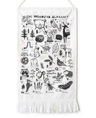 Woodland Alphabet Printed Tapestry - All Ages by WEE GALLERY