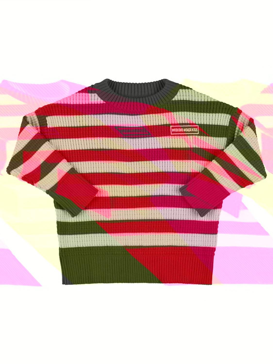 Striped Cotton Knit Sweater by WEEKEND HOUSE KIDS