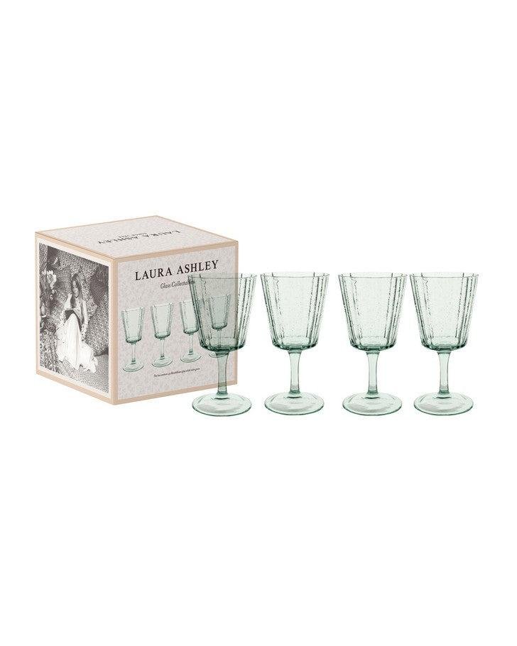 Green Set of 4 White Wine Glass Set by WEGTER