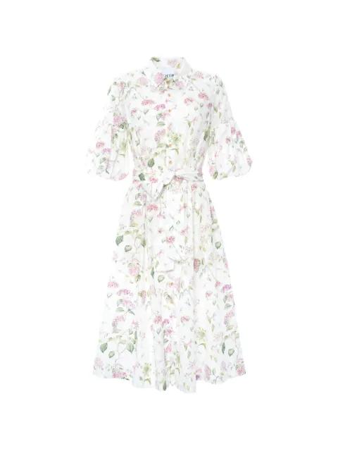 patterned cotton shirt dress by WEILL PARIS