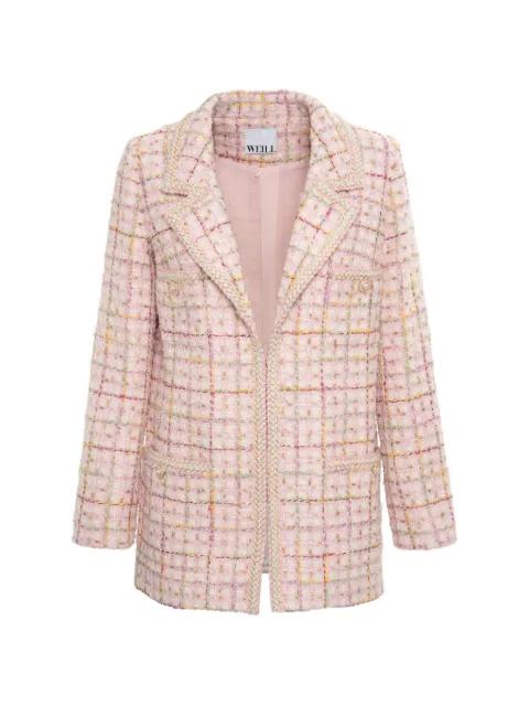 tweed braided-trim blazer by WEILL PARIS