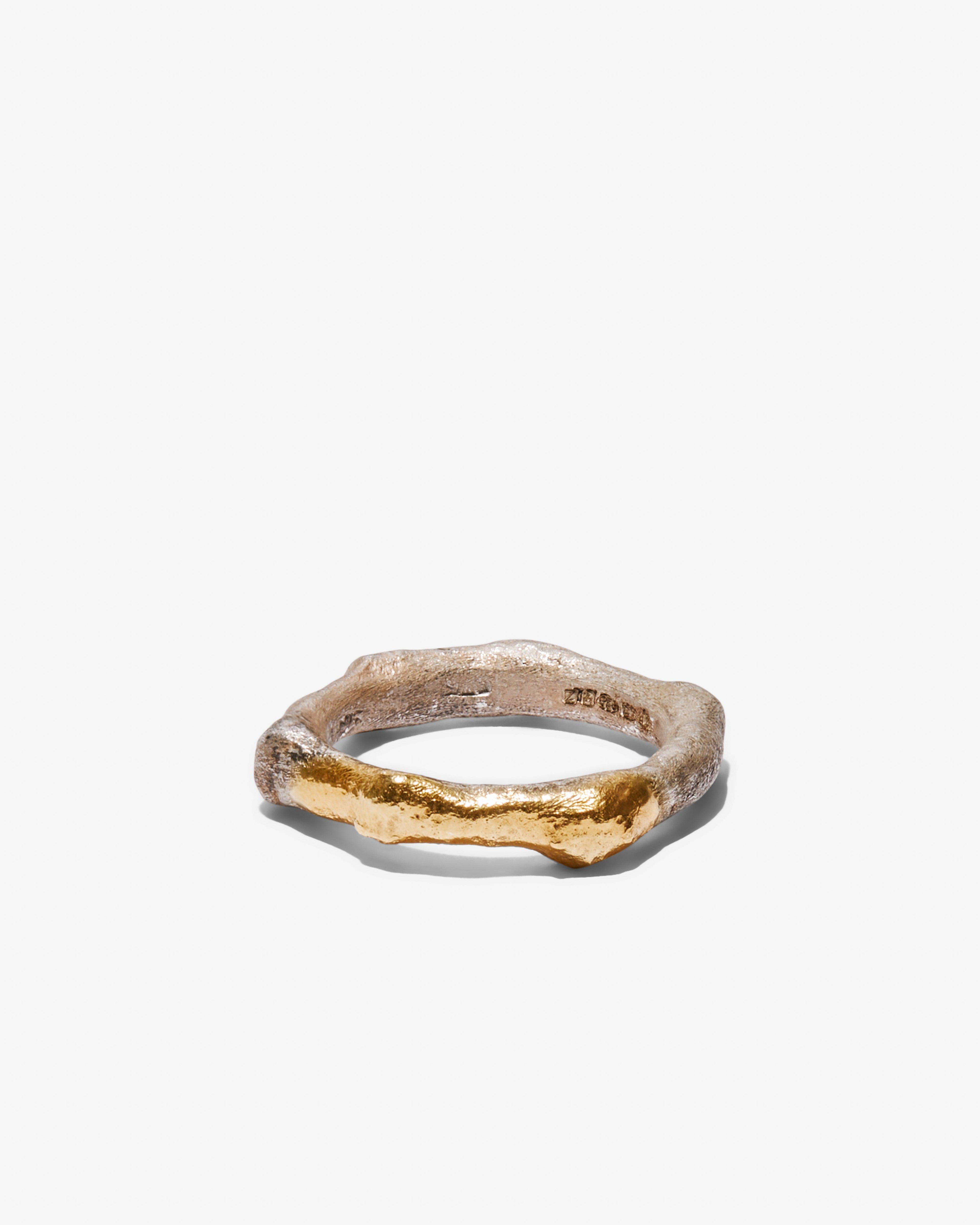 Weinan Pan - Bone 3 Ring - (Silver/Gold) by WEINAN PAN
