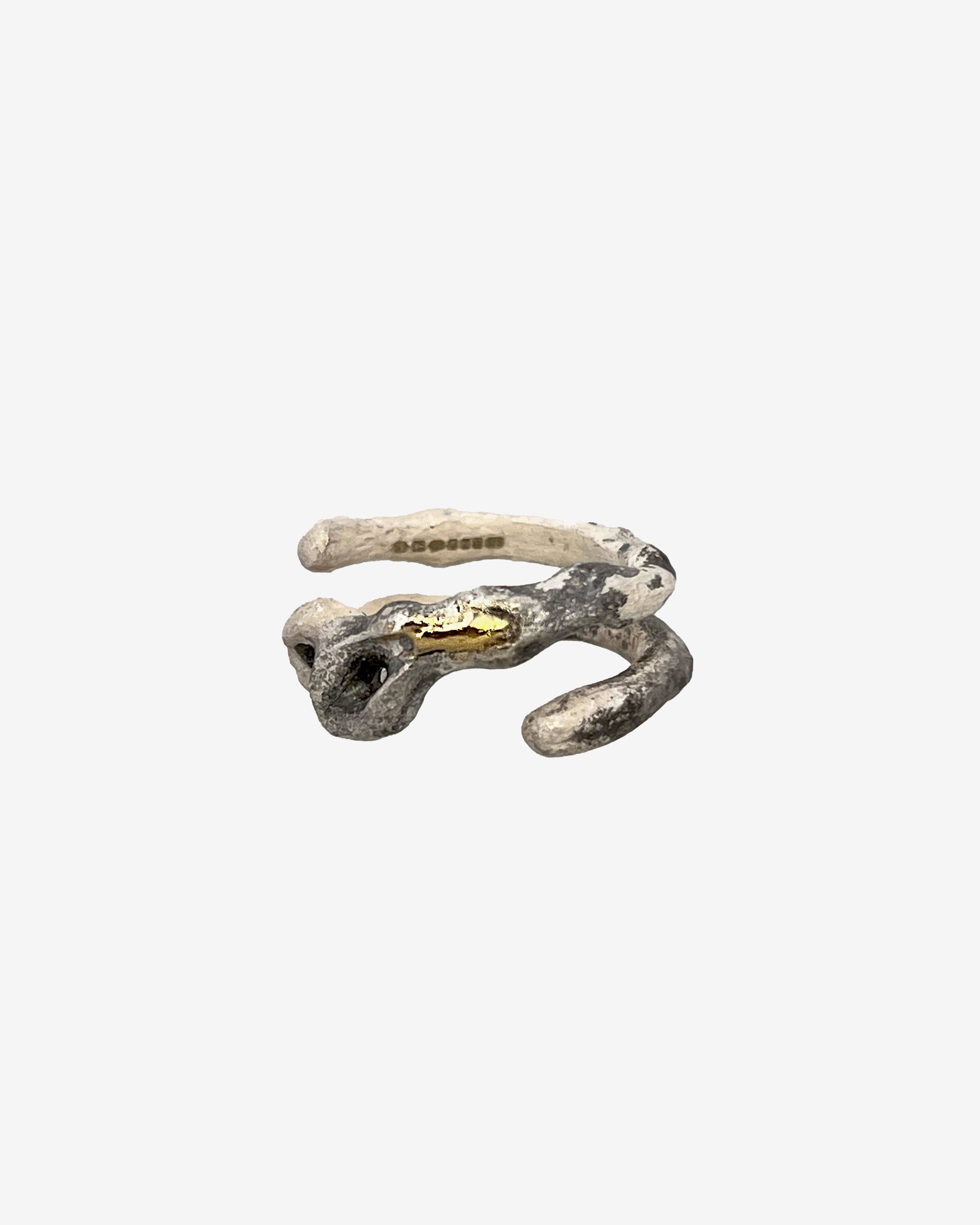Weinan Pan - Bone Ring No5 Long - (Gold) by WEINAN PAN