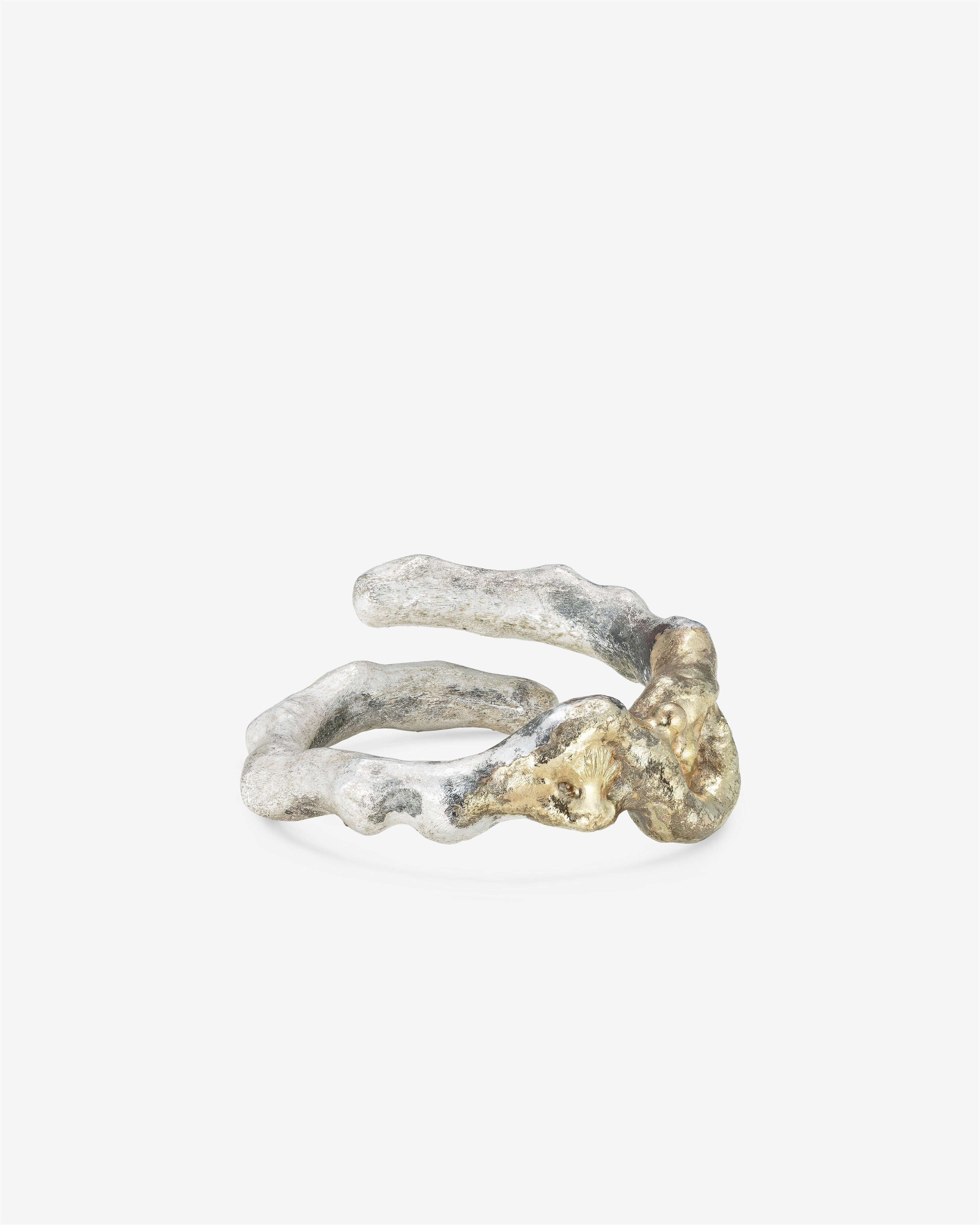 Weinan Pan - Bone Ring No5 - (Silver, Yellow Gold) by WEINAN PAN