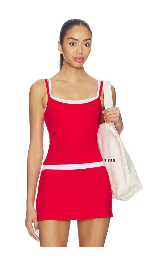 WellBeing + BeingWell FlowWell Sage Tank in Red by WELLBEING + BEINGWELL