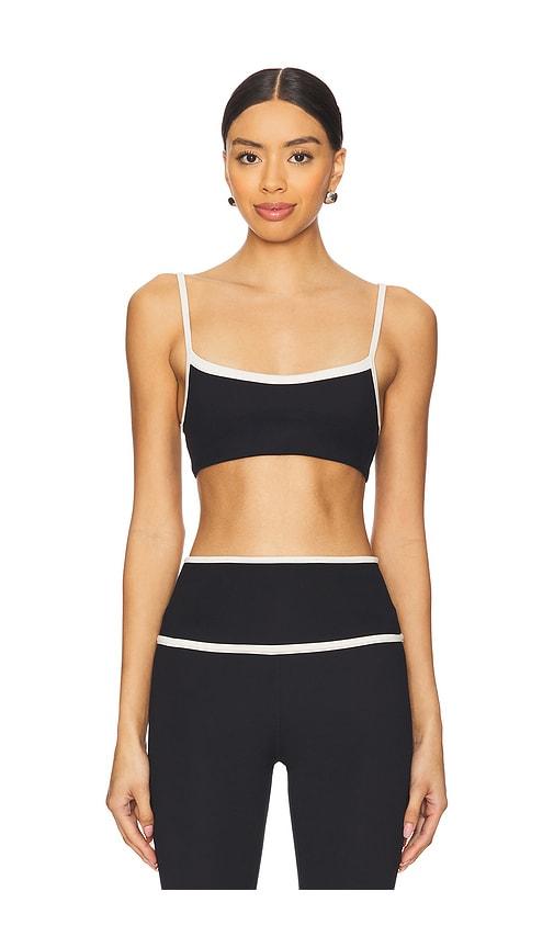 WellBeing + BeingWell FlowWell Taryn Sports Bra in Black by WELLBEING + BEINGWELL