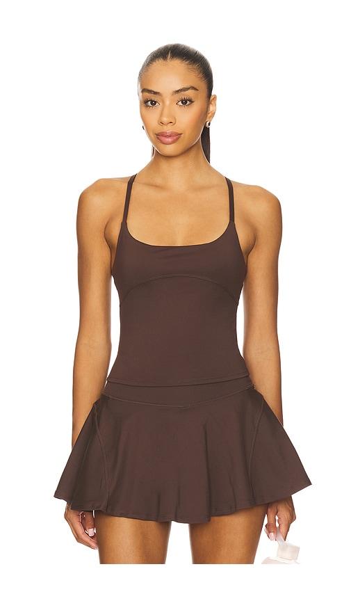 WellBeing + BeingWell MoveWell Haven Tank in Brown by WELLBEING + BEINGWELL