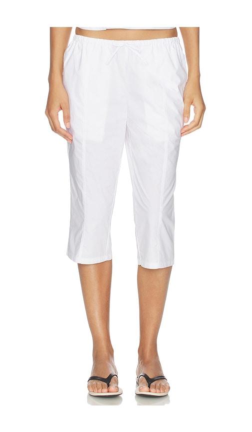 WellBeing + BeingWell Syca Capri in White by WELLBEING + BEINGWELL