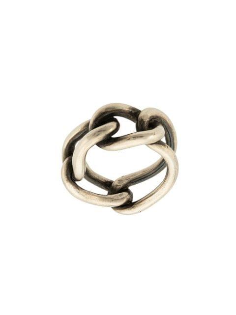 chain link ring by WERKSTATT MUNCHEN