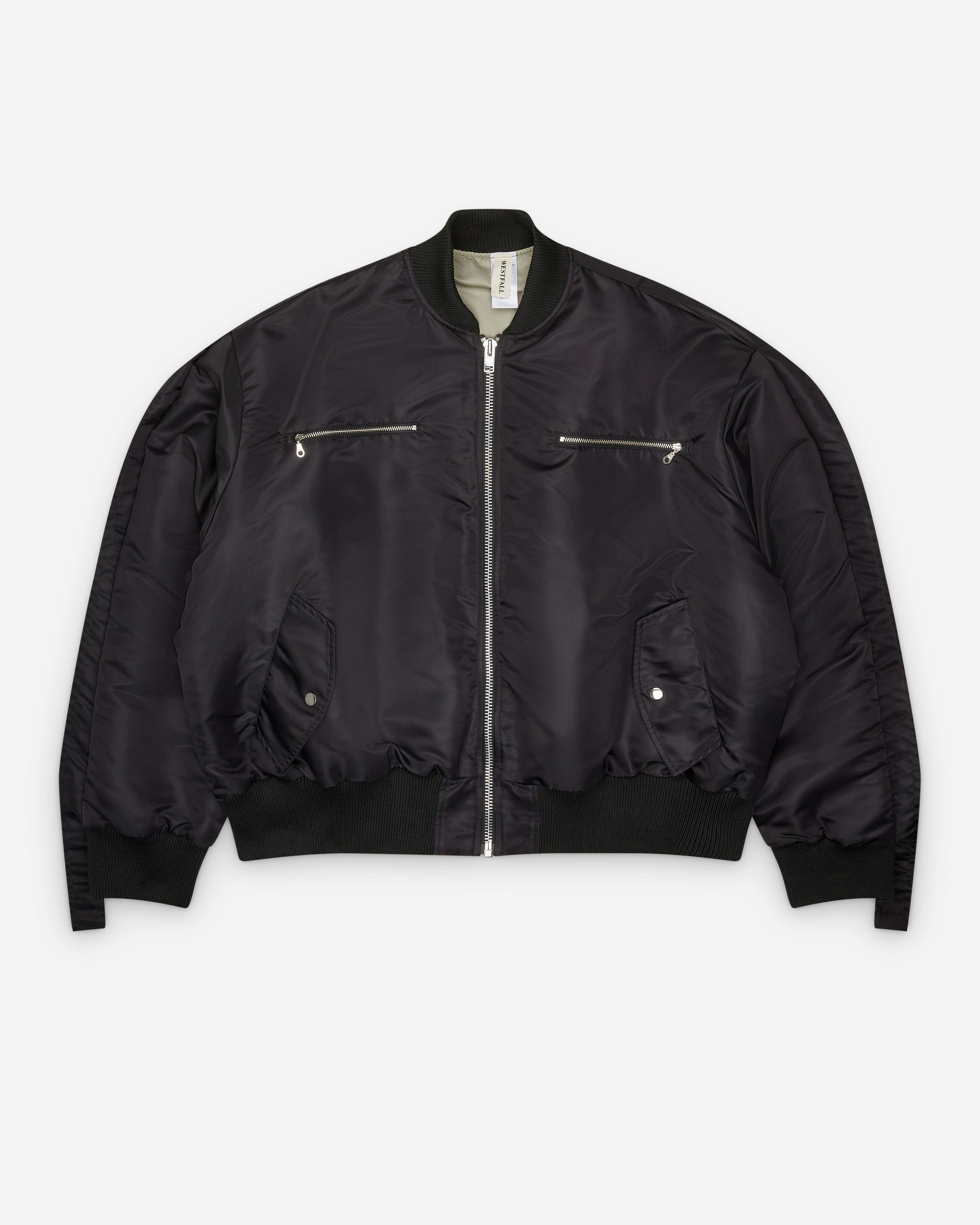 Westfall - Men's Mohawk Sleeve Bomber - (Black) by WESTFALL