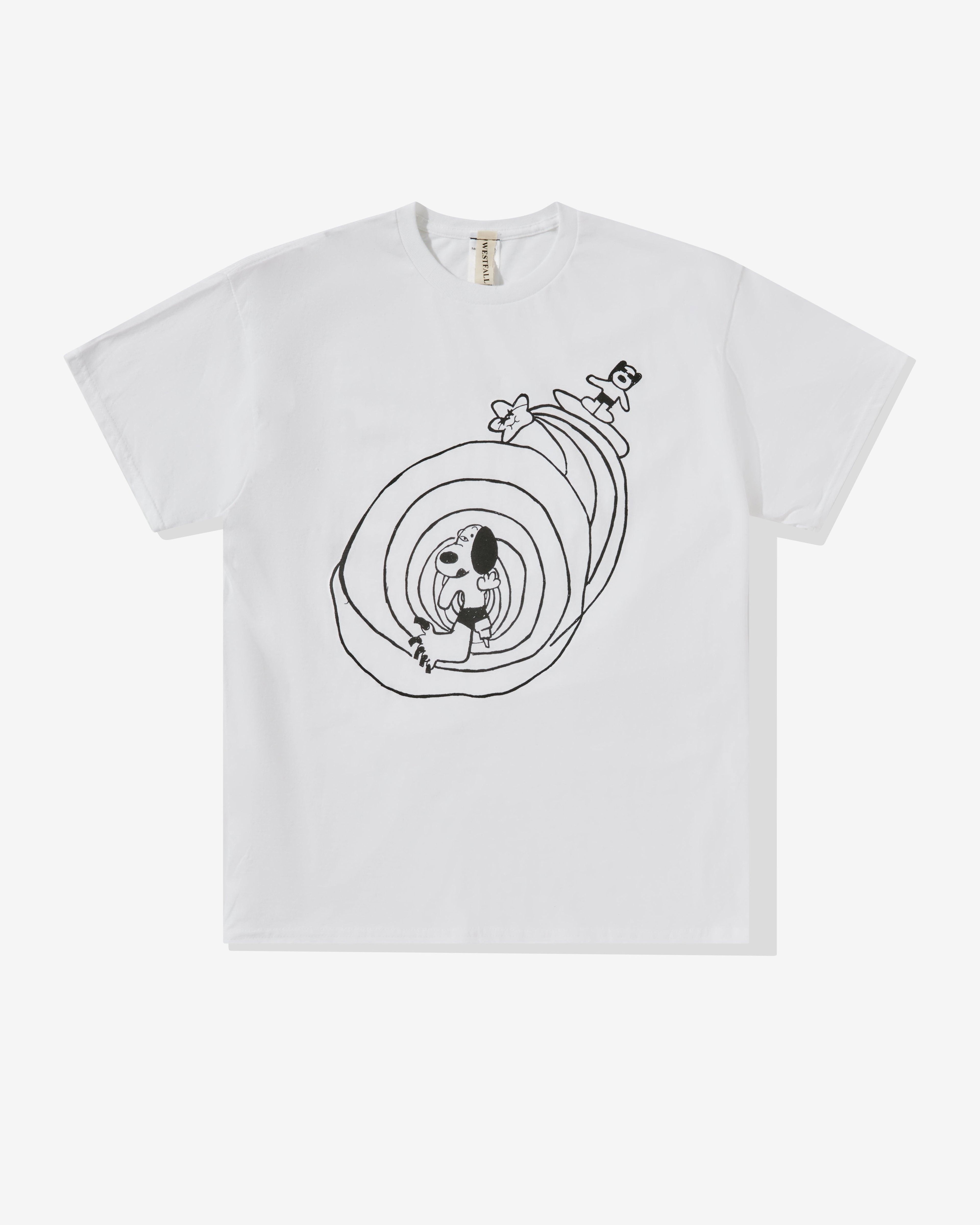 Westfall - Men’s Spiral Snoppy T-Shirt - (White) by WESTFALL
