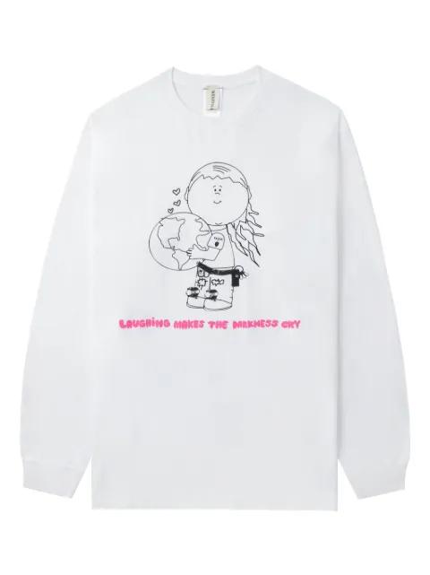 cartoon-print T-shirt by WESTFALL