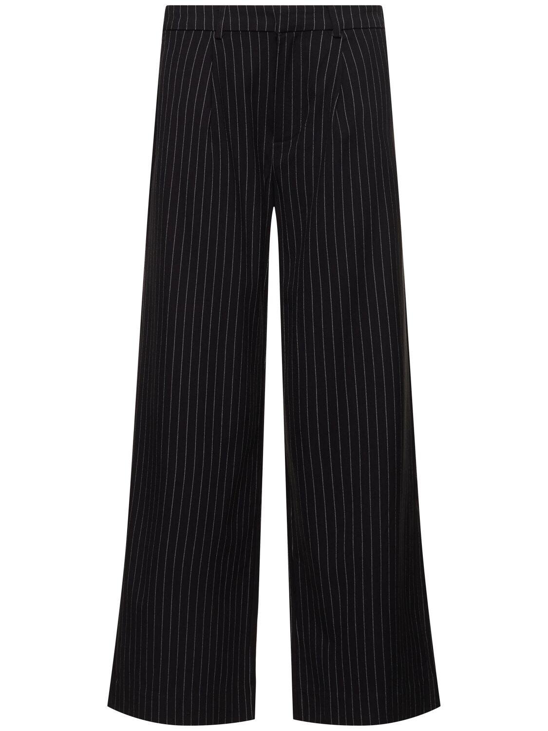 Low Rise Pinstriped Tech Pants by WEWOREWHAT