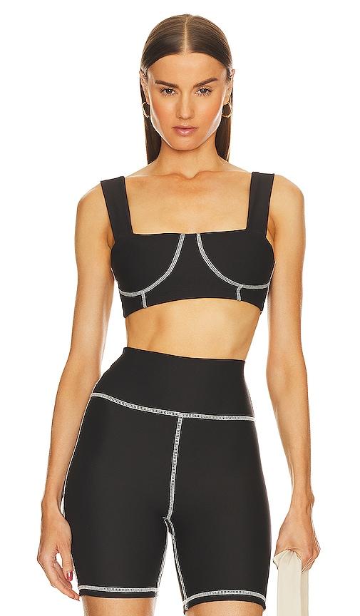 WeWoreWhat Corset Bra Top in Black by WEWOREWHAT