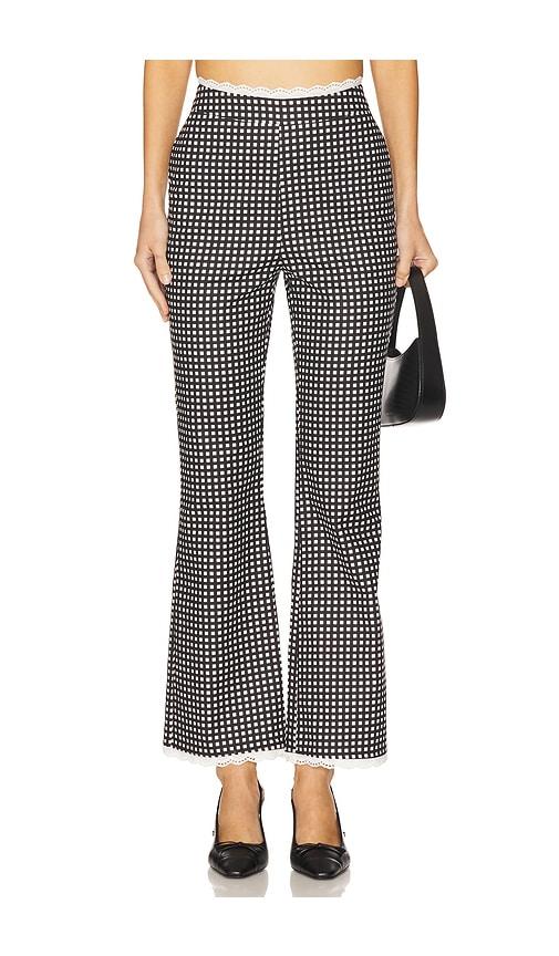 WeWoreWhat Crop Straight Pant in Black by WEWOREWHAT