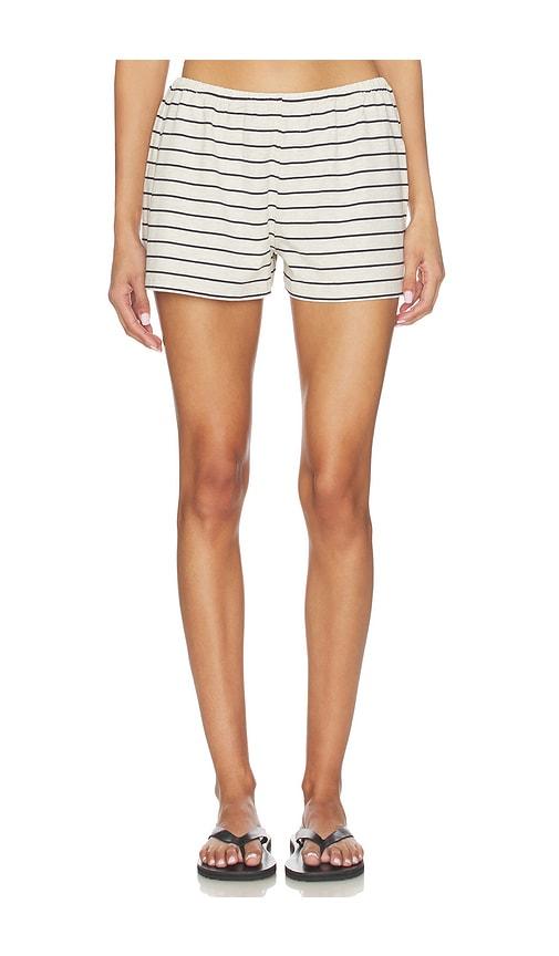 WeWoreWhat Knit Pull On Hot Short in Light Grey by WEWOREWHAT