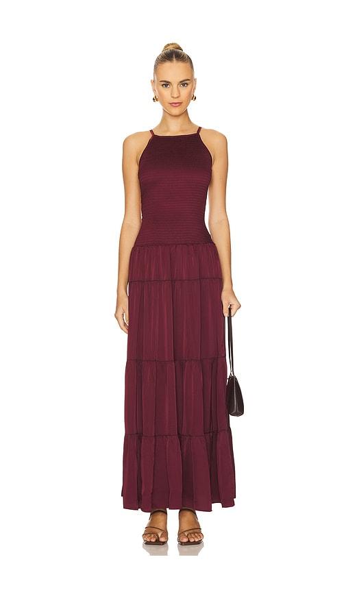 WeWoreWhat Smocked Drop Waist Maxi Dress in Purple by WEWOREWHAT